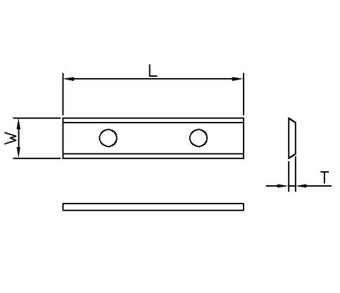 Vendeplatte HM 50x12x1,5 mm HWE 35° - universal (T04F-CR)