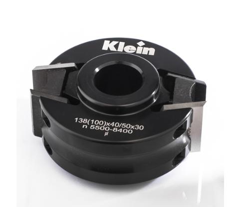 Klein universal profilhoved alu, Ø120x50 mm, til profil og afviser 40/50x4 mm, manuel fremføring, Z2