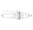 Klein ISO30 fræsespindel Ø30x70 mm, han (antræksbolt T118.790.R)