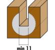 Klein kuglefræser HM, m/profilplatte, Ø25,4x24x73 mm, radius 12,7, S12, Z2
