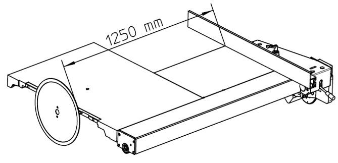Snitbredde 1250 mm