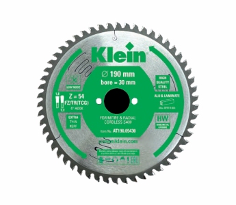 Klein støysvak tynnsnitt sagblad HM 160 mm - skjærebredde 1,8 mm, senterhull 20/16 mm, Z48, -5°, FZ/TR