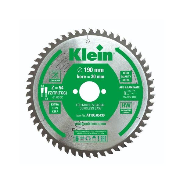 Klein støysvak tynnsnitt sagblad HM 216 mm - skjærebredde 2,3 mm, senterhull 30 mm/20 mm/1", Z64, -5°, FZ/TR