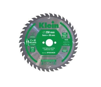 Klein støysvak tynnsnitt sagblad HM 190 mm - skjærebredde 1,7 mm, senterhull 30/1