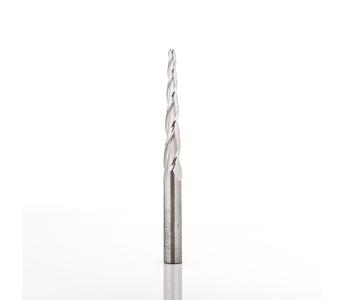 Klein konisk spiralfres 2D/3D HHM, Ø1,6x25x70 mm, radius 0,8, skaft Ø6 mm