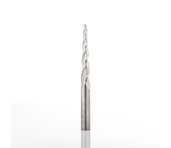 Klein konisk spiralfres 2D/3D HHM, Ø1,6x30x80 mm, radius 0,8, skaft Ø8 mm