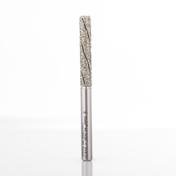Klein kantfres HHM med diamantkorn, negativ skjærkant, Ø9,5x13x76 mm, S6