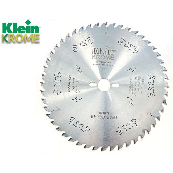 Klein Krome støjsvag flækklinge HM 250 mm - snitbredde 3,2 mm, centerhul 30 mm, Z40, 15°, WZ