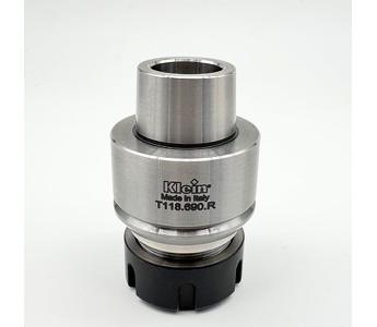 Klein HSK63F spennetangpatron, 2-20 mm ER32 til Thermwood, 75x50x63 mm, høyre