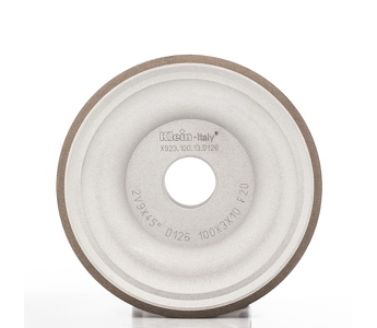 Klein slibeskive Ø125x26x20 mm til fræsere, type 12V9 45°