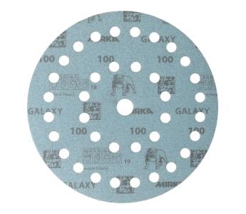 Mirka Galaxy slipeark m/borrelås Ø175 mm, 37 hull, korn 40, pakke med 50 stk