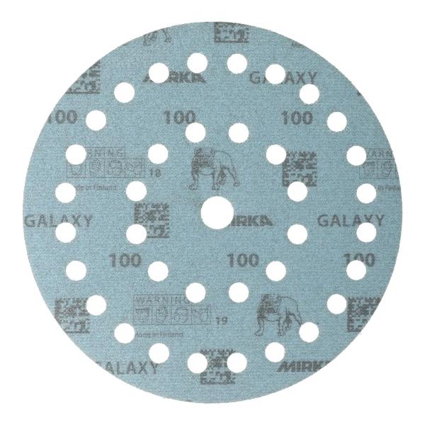 Mirka Galaxy slipeark m/borrelås Ø175 mm, 37 hull, korn 500, pakke med 50 stk