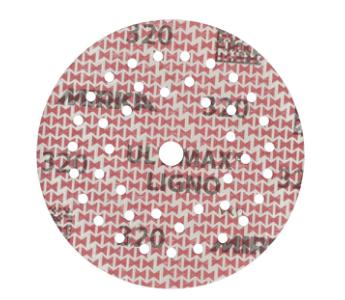 Mirka Ultimax Ligno slipeark m/borrelås Ø125 mm, Multifit, korn 60, pakke med 50 stk