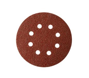 Mirka Coarse Cut slipeark m/borrelås Ø125 mm, 8 hull, korn 80, pakke med 50 stk