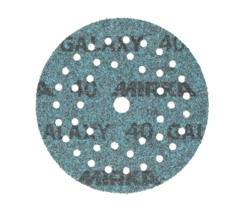 Mirka Galaxy slipeark m/borrelås Ø125 mm, Multifit, korn 100, pakke med 50 stk