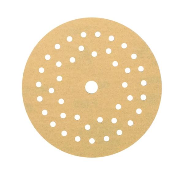 Mirka Gold slipeark m/borrelås Ø125 mm, Multifit, korn 600, pakke med 100 stk