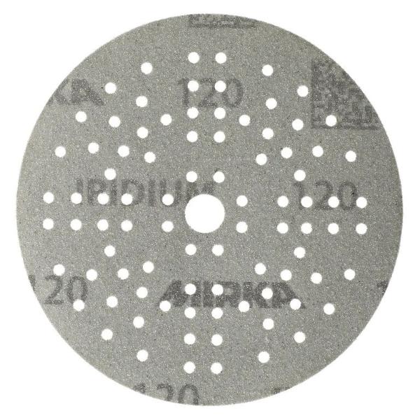 Mirka Iridium slipeark m/borrelås Ø125 mm, 89 hull, korn 800, pakke med 100 stk