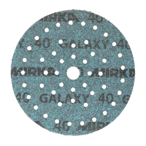 Mirka Galaxy slipeark m/borrelås Ø150 mm, Multifit, korn 180, pakke med 50 stk