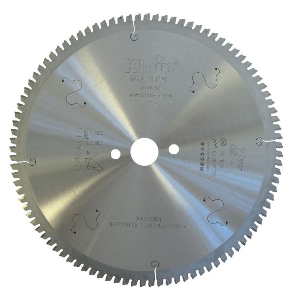 Klein sirkelsagblad ExtraCut HM t/alu 450 mm - skjærebredde 4 mm, senterhull 30 mm, Z96, -5°, FZ/TR