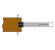Klein justerbar forridserklinge HM 125 mm - snitbredde 2,8-3,6 mm, centerhul 20 mm, Z12+12, 10°, WZ