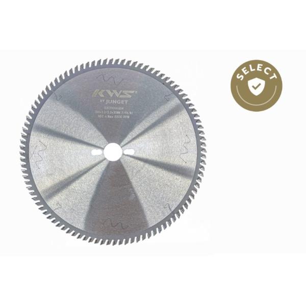 KWS støjsvag formatsavklinge HM 300 mm - snitbredde 3,2 (2,2) mm - centerhul 30 mm, Z96, 10°, WZ