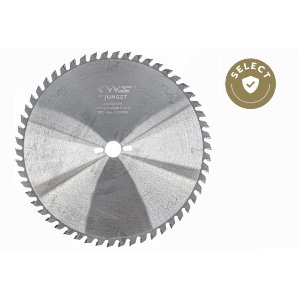 KWS støjsvag formatsagblad HM 350 mm - skjærebredde 3,5 (2,5) mm - senterhull 30 mm, Z55, 10°, WZ
