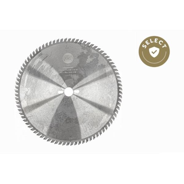 KWS støjsvag formatsagblad HM 350 mm - skjærebredde 3,5 (2,5) mm - senterhull 30 mm, Z84, 10°, WZ