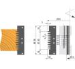 Klein limfugefræser HM Ø140x66-96x30 mm, Z2+2, manuel fremføring