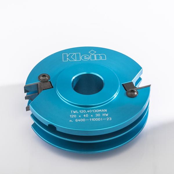 Klein profilfres alu/HM Ø120x40x30 mm, profil D, Z2, manuell fremføring