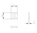 Vendeplatte HM 7,5x12x1,5 mm HWB 35° til MDF og spånplader (T03SMG)
