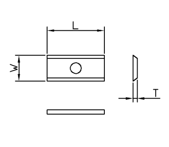 Vendeplatte HM 15x12x1,5 mm HWE 35° - universal (T04F-CR)