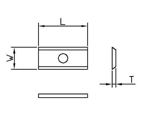 Vendeplatte HM 15x12x1,5 mm HWB 35° til MDF og spånplader (T03SMG)