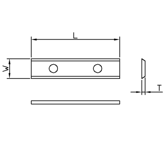 Vendeplatte HM 30x12x1,5 mm HWE 35° - universal (T04F-CR)