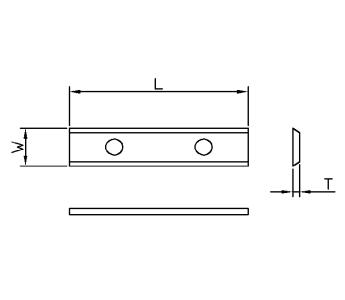 Vendeplatte HM 30x12x1,5 mm HWB 35° til MDF og spånplader (T03SMG)