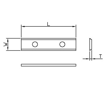 Vendeplatte HM 40x12x1,5 mm HWE 35° - universal (T04F-CR)