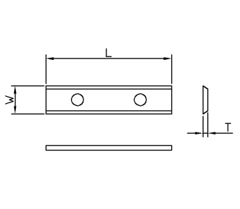 Vendeplatte HM 50x12x1,5 mm HWB 35° til MDF og spånplader (T03SMG)