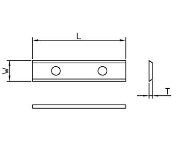 Vendeplatte HM 60x12x1,5 mm HWE 35° - universal (T04F-CR)