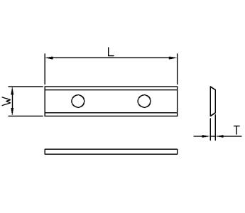 Vendeplatte HM 100x13x2,2 mm HWE 35° - universal (T08MF)