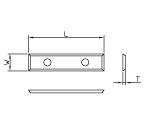 Vendeplatte HM 39,5x9x1,5 mm, Z4, HWE 35° - universal (T04F-CR)