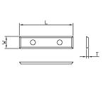 Vendeplatte HM 39,5x9x1,5 mm, Z4, HWB 35° til MDF og plader (T03SMG)