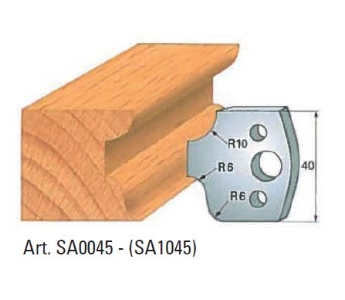 Klein profilskjær nr. 45, 40x4 mm, SP, for profilkutter