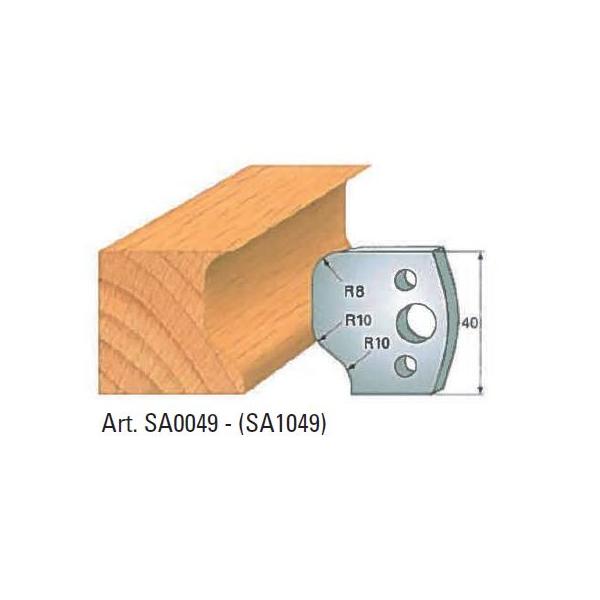 Klein profilskjær nr. 49, 40x4 mm, SP, for profilkutter