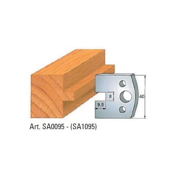 Klein profilskjær nr. 95, 40x4 mm, SP, for profilkutter