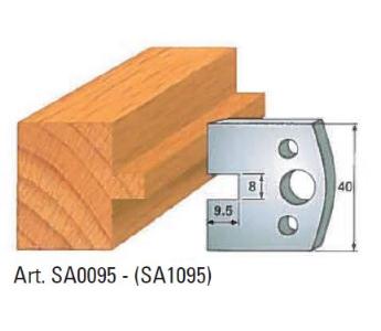 Klein profilskjær nr. 95, 40x4 mm, SP, for profilkutter