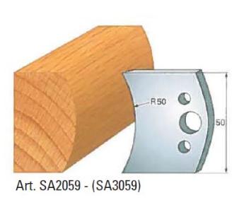 Klein profilkniv nr 59, 50x4 mm, SP, til profilhoved
