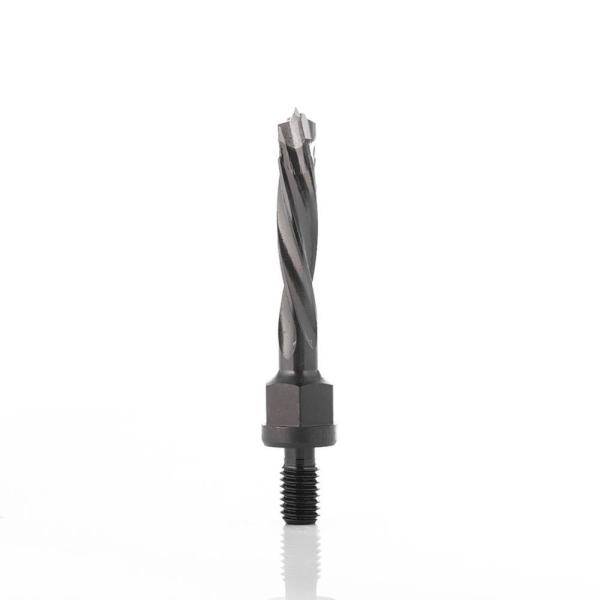 Klein sentrumstappborbor HM JSD Ø8x43x63 mm, venstre, utvendig gjenge M8