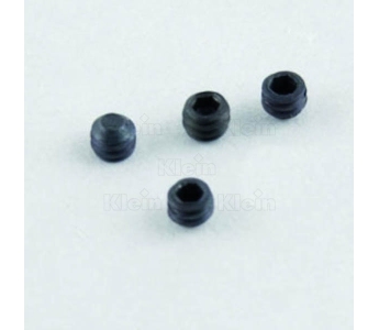 Klein pinolskrue (flad) M2,5x2,5 mm, indvendig 6-kant 1,3 mm