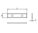 Vendeplatte HM 29,5x12x1,5 mm, Z4, HWB 35° til MDF og spånplade (T03SMG)