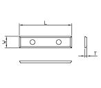 Vendeplatte HM 59,5x12x1,5 mm, Z4, HWE 35° - universal (T04F-CR)