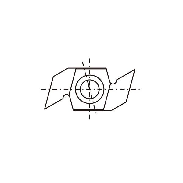 Notskjær HM-T06MF 34X16X4,0mm